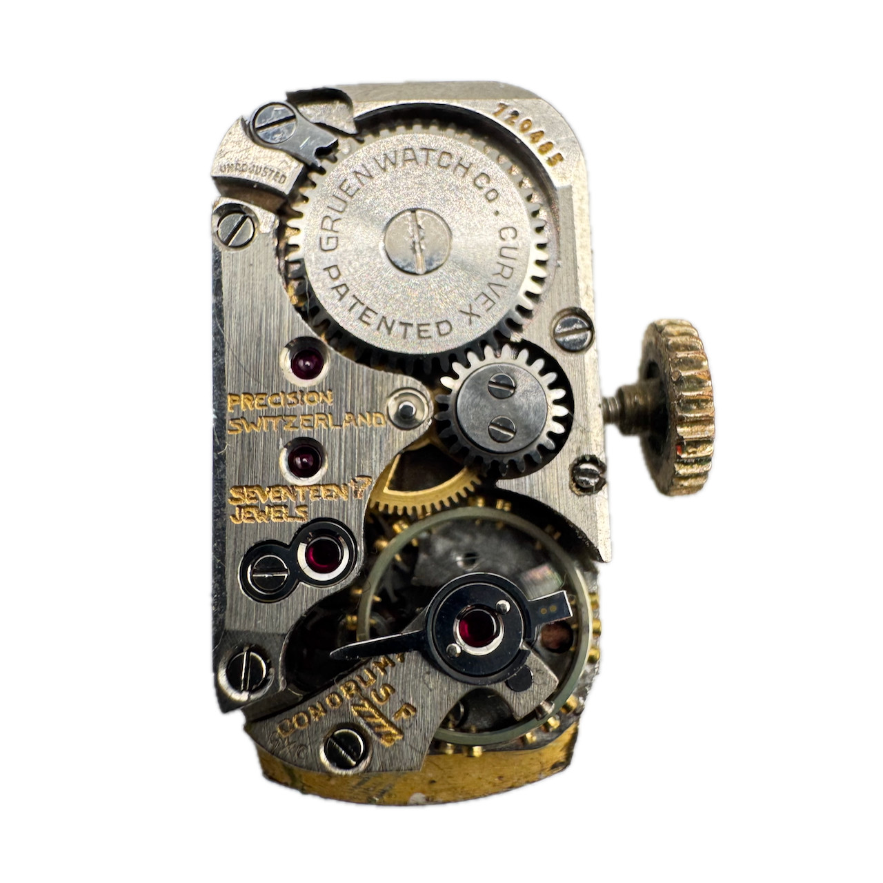 Vintage 10mm Gruen Curvex Precision Mechanical Ladies Wristwatch Movement