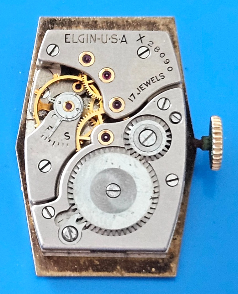 ELGIN 537 15/0s 15J Watch Movement (REMOVED FROM GOLD CASE/BALANCE RUNS) lot36