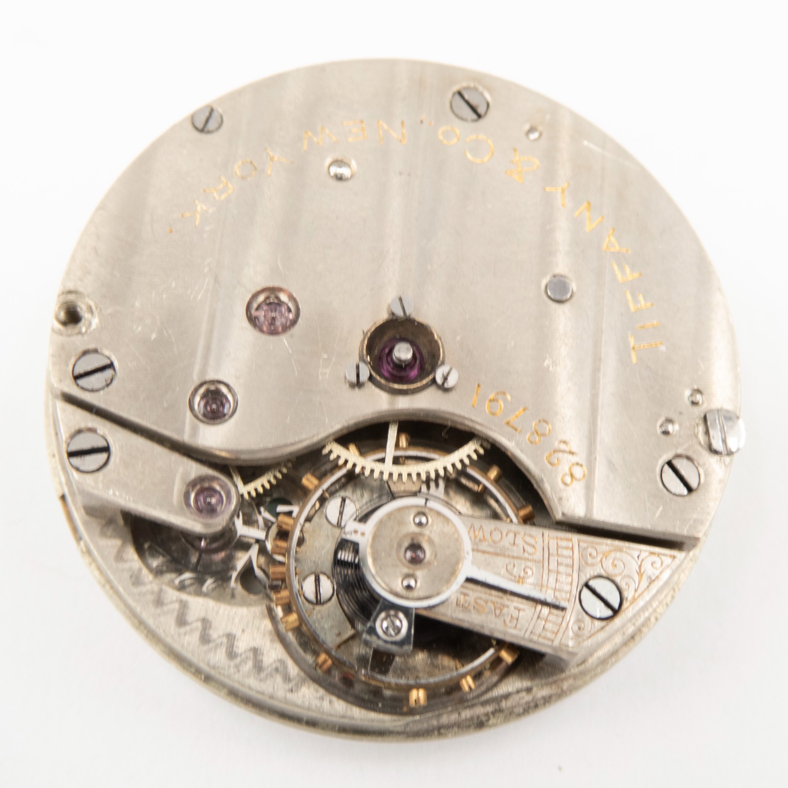 Longines for Tiffany 29.4 x 7.4 mm Lever-Set Antique Pocket Watch Movement