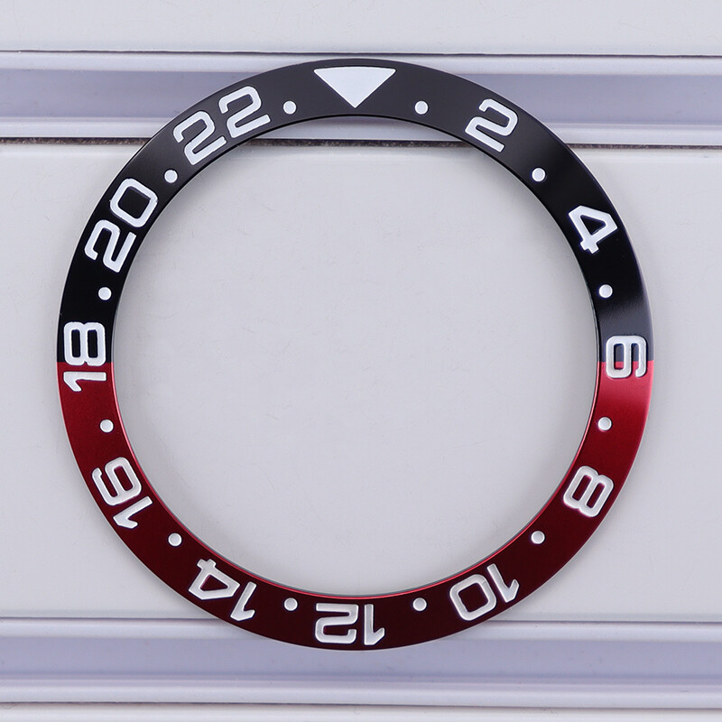 38mm X 30.7mm X 1.8mm Ceramic bezel Suitable For Modifying GMT Bicolor bicolor