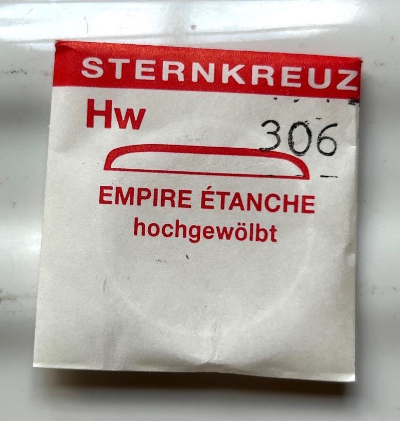 Sternkreuz watch Glass – HW – Empire – 306=30.6mm – WATCHMAKER SPARE
