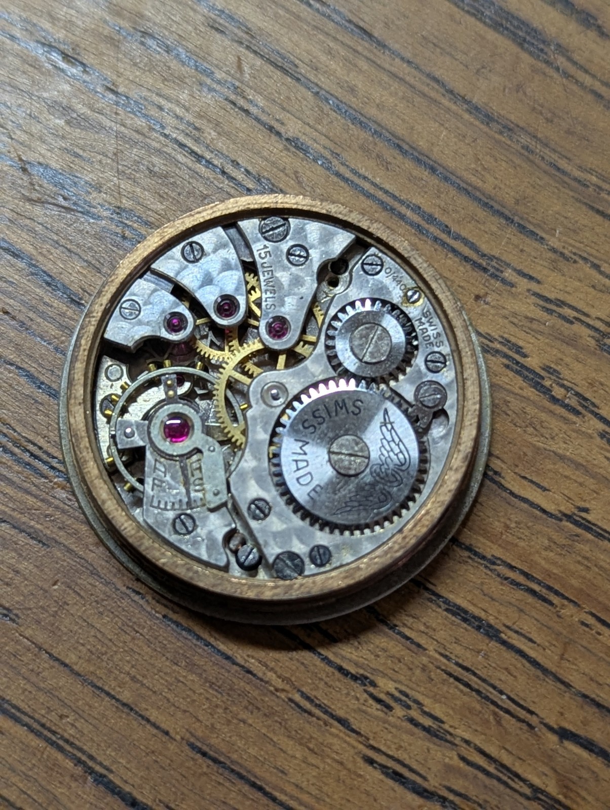 Rotary 0/440 Mens Military Style Watch Movement/Dial/Hands, Working #P862