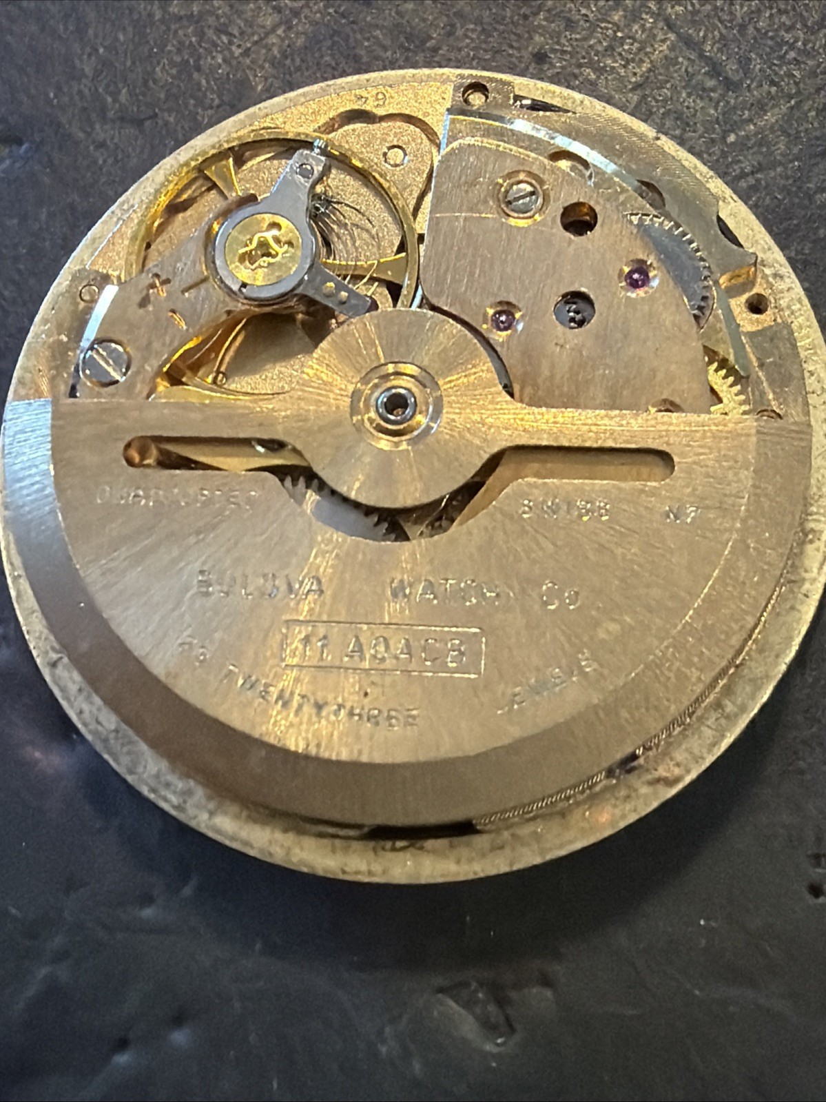 AC48 VTG Men Bulova Mechanical Watch Movement 23 Jewels Untested As Is Condition