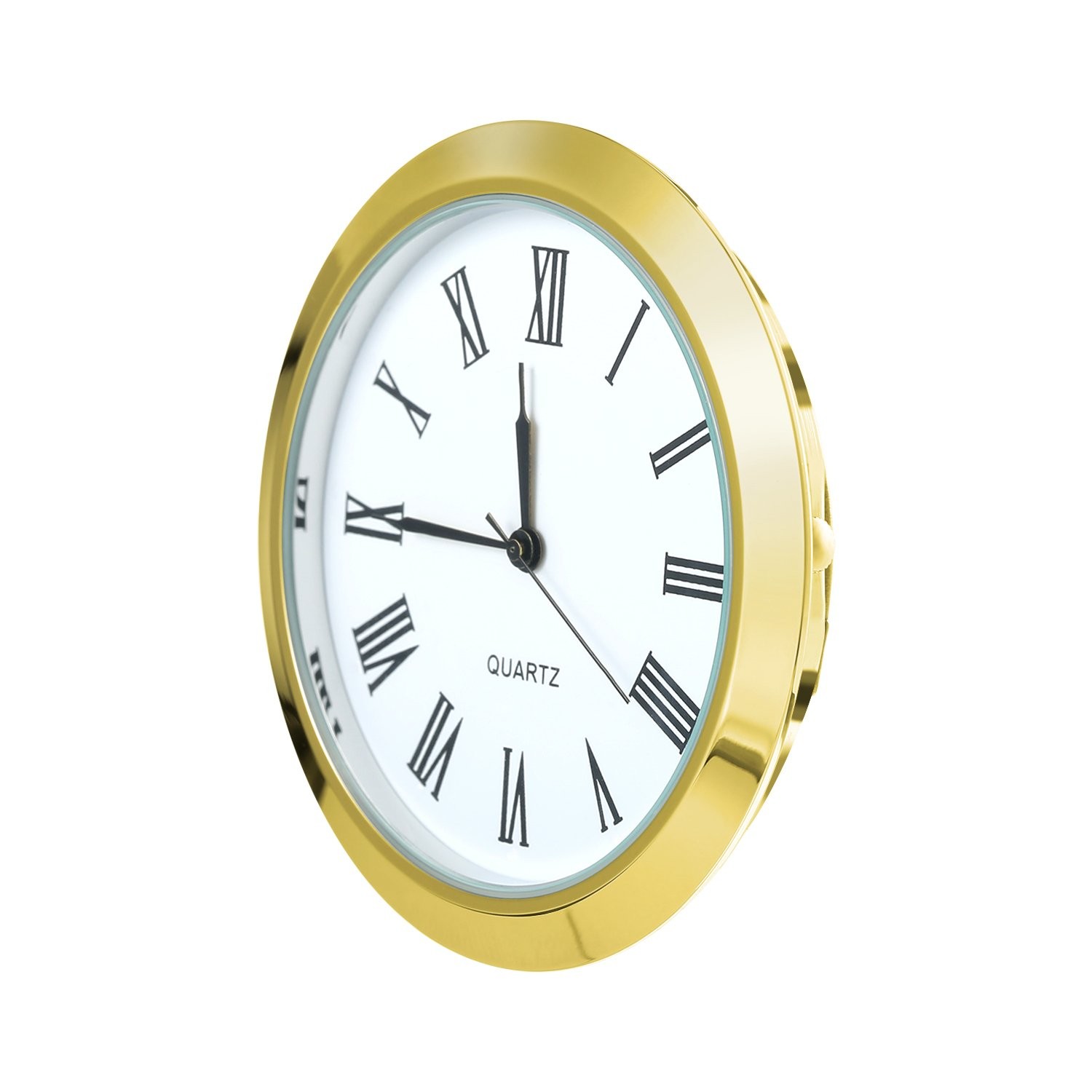 Hicarer 2-1/8 Inch (55 Mm) Quartz Clock Fit-up/Insert with Arabic Small, Gold