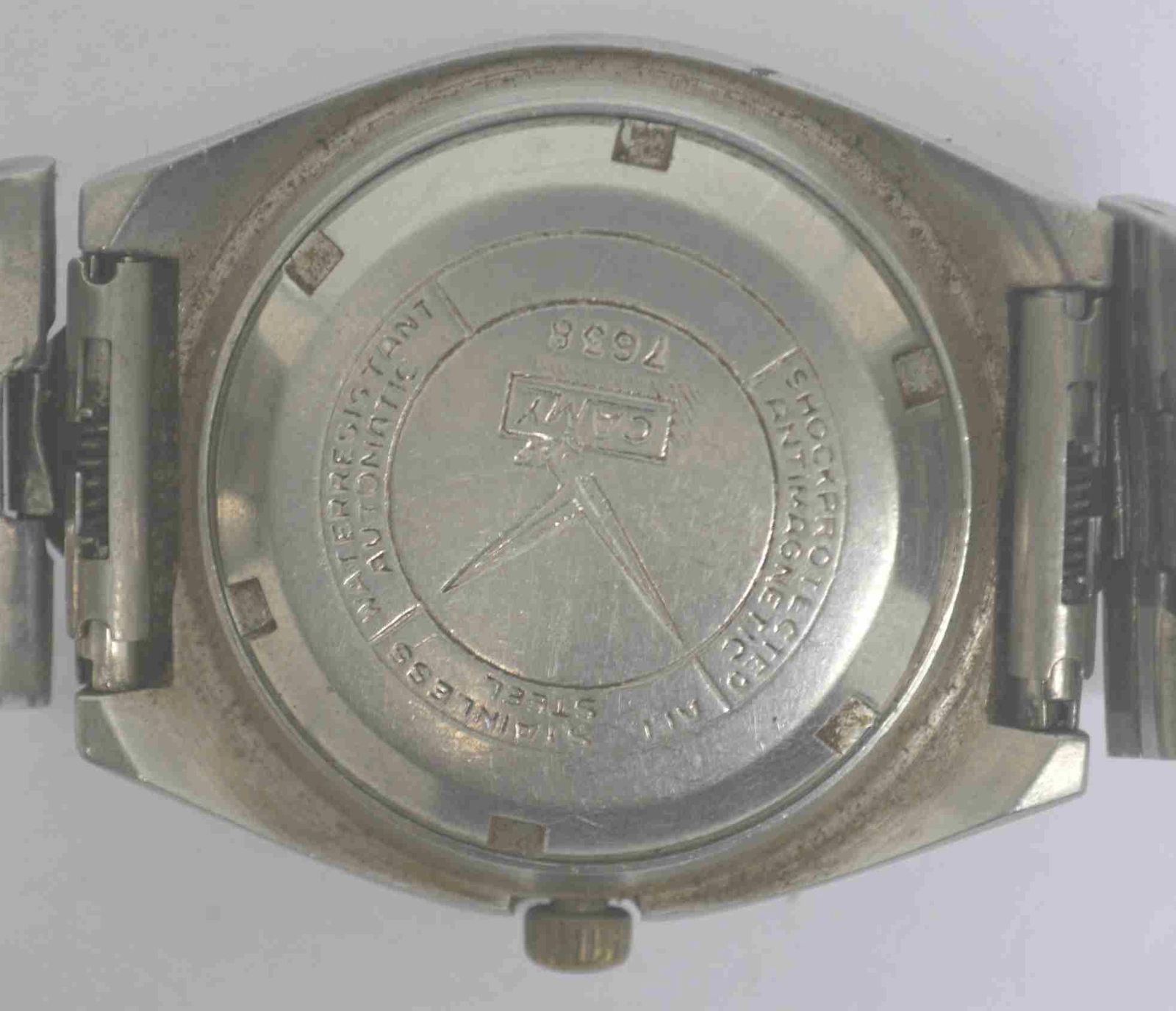 Vintage CAMY GENEVE Steel Wristwatch. Ref: 7638, Cal: ETA-2789-1. For Repairs
