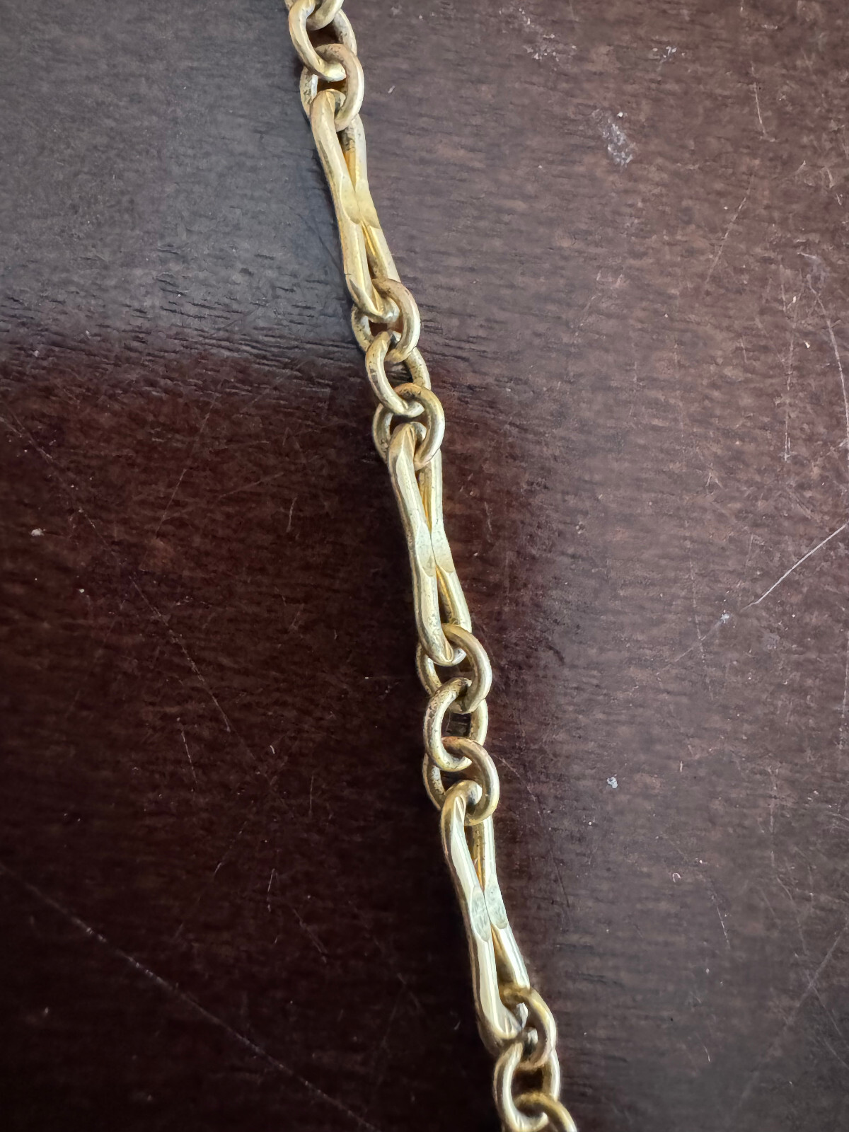 NICE VINTAGE 13 INCH POCKET WATCH CHAIN 1/20TH 12K YELLOW GOLD FILLED