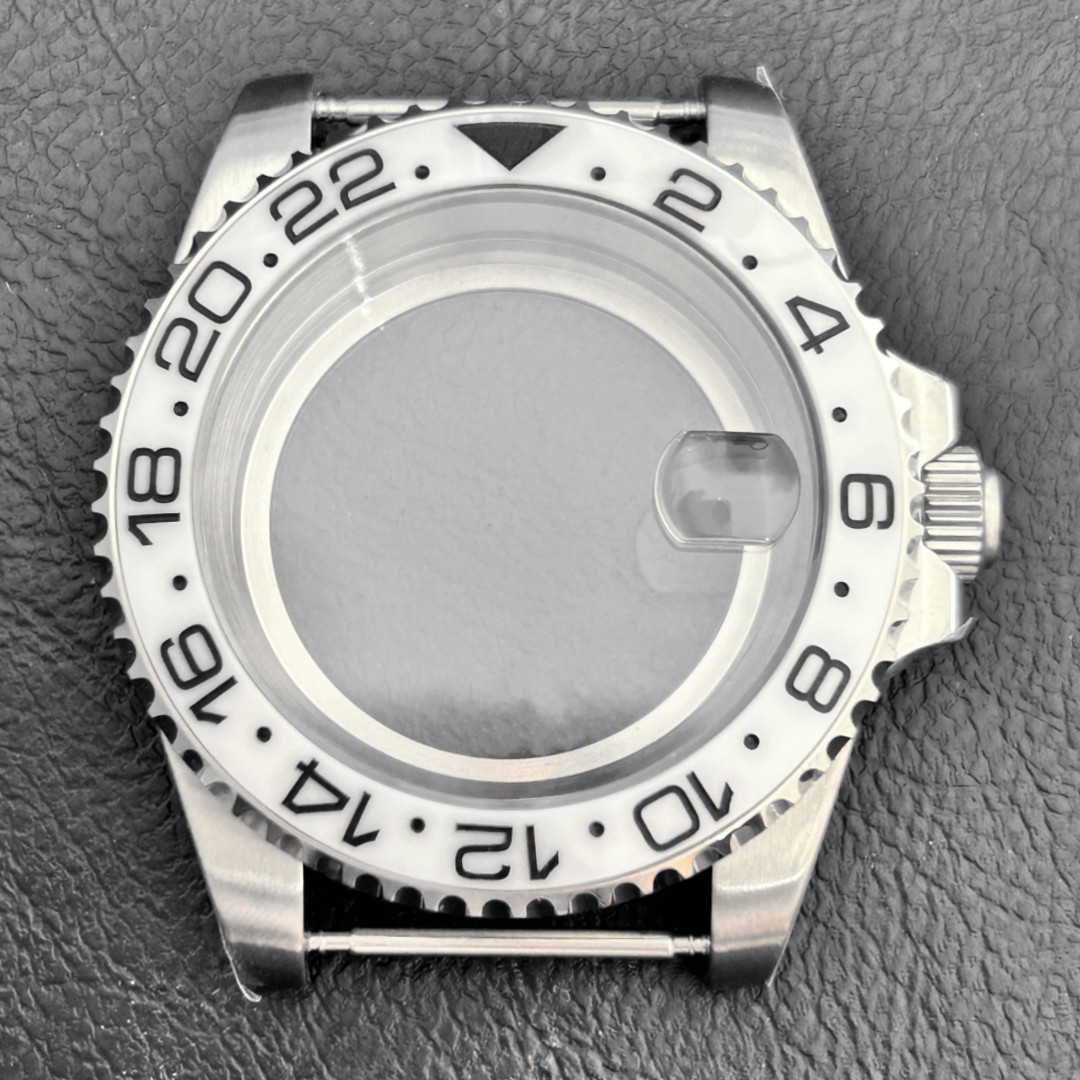 40mm White Watch Cases Stainless Steel Fit Nh35 Nh34 38 Movement 28.5mm Dial Mod