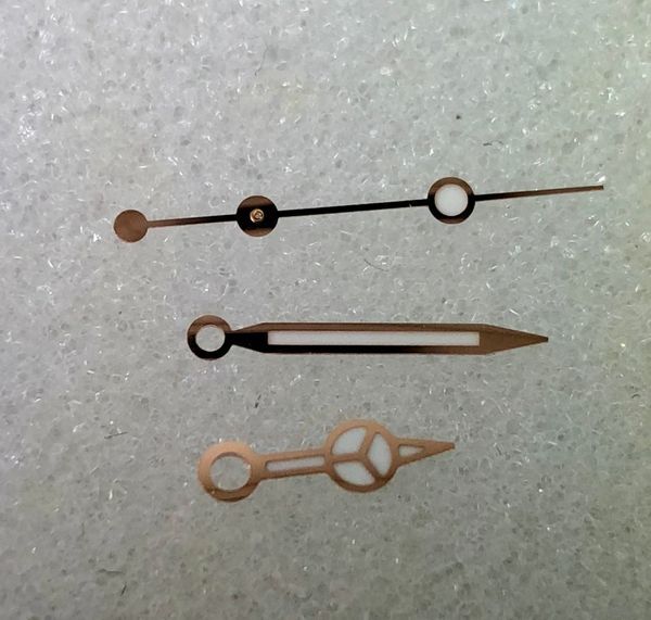 FOR ROLEX 40mm YACHTMASTER HANDS SET IN SS W/ BLUE OR W/RED OR ROSE GOLD COLORS