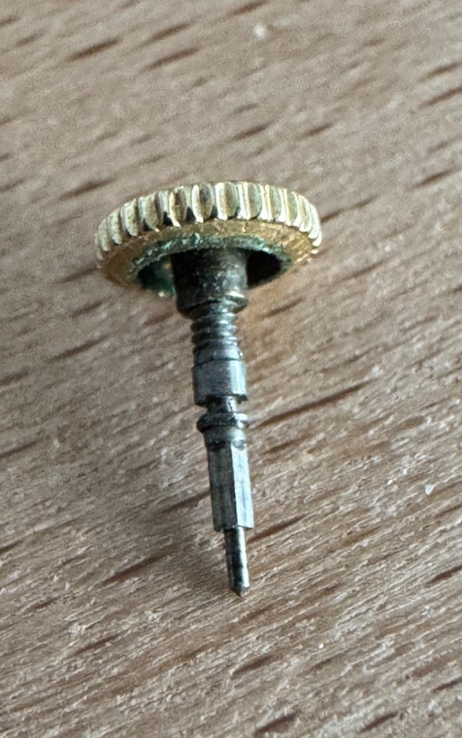VINTAGE LADIES’ OMEGA YELLOW GOLD-FILLED STEM AND CROWN FOR 212 WRISTWATCH