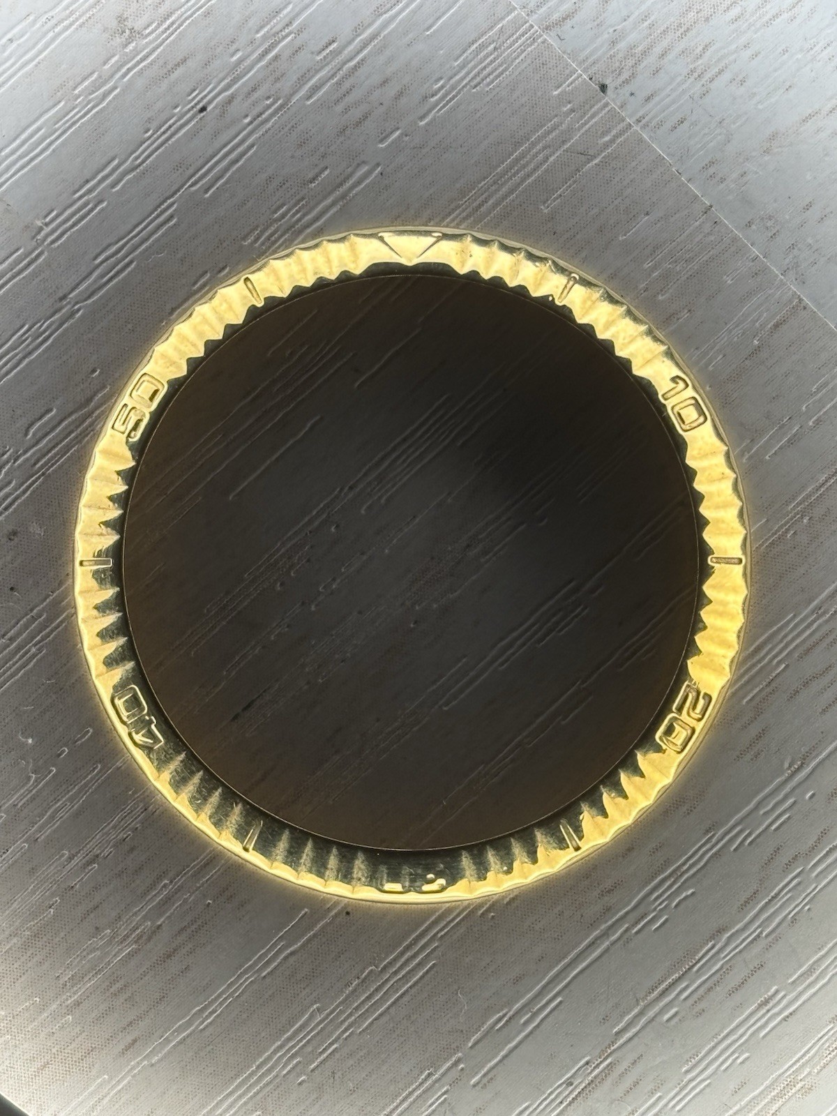 Genuine Rolex 116263 Datejust Turn-O-Graph Bezel, 18K Solid Gold, POLISHED