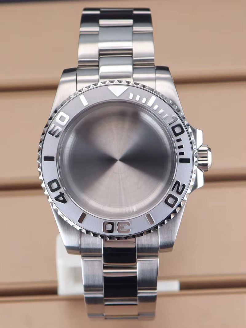 40Mm Watch 20Mm Bracelet Set Case Sapphire Crystal Glass for Seiko Nh35 Nh36 Eta