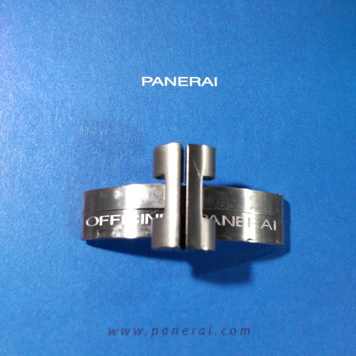 Officine Panerai buckle stainless steel SS titanium parts width approx. 20mm