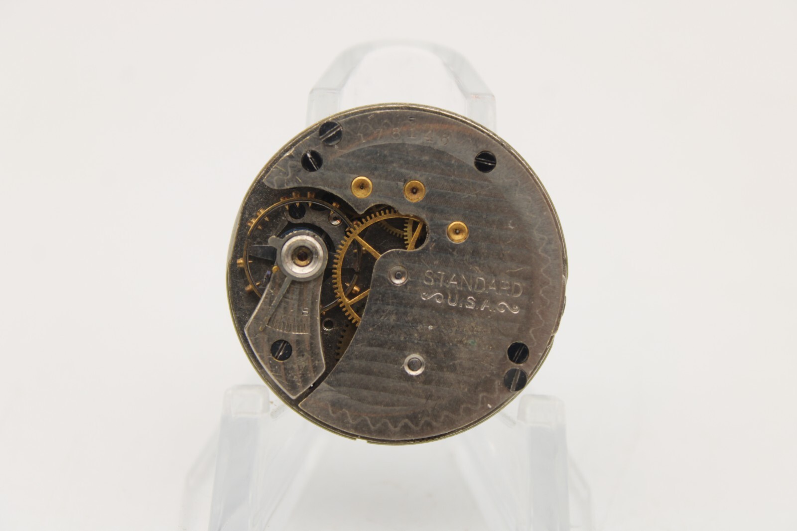 1915 STANDARD POCKET WATCH MOVEMENT 178146 GRADE 302 0s 7j (TN3)