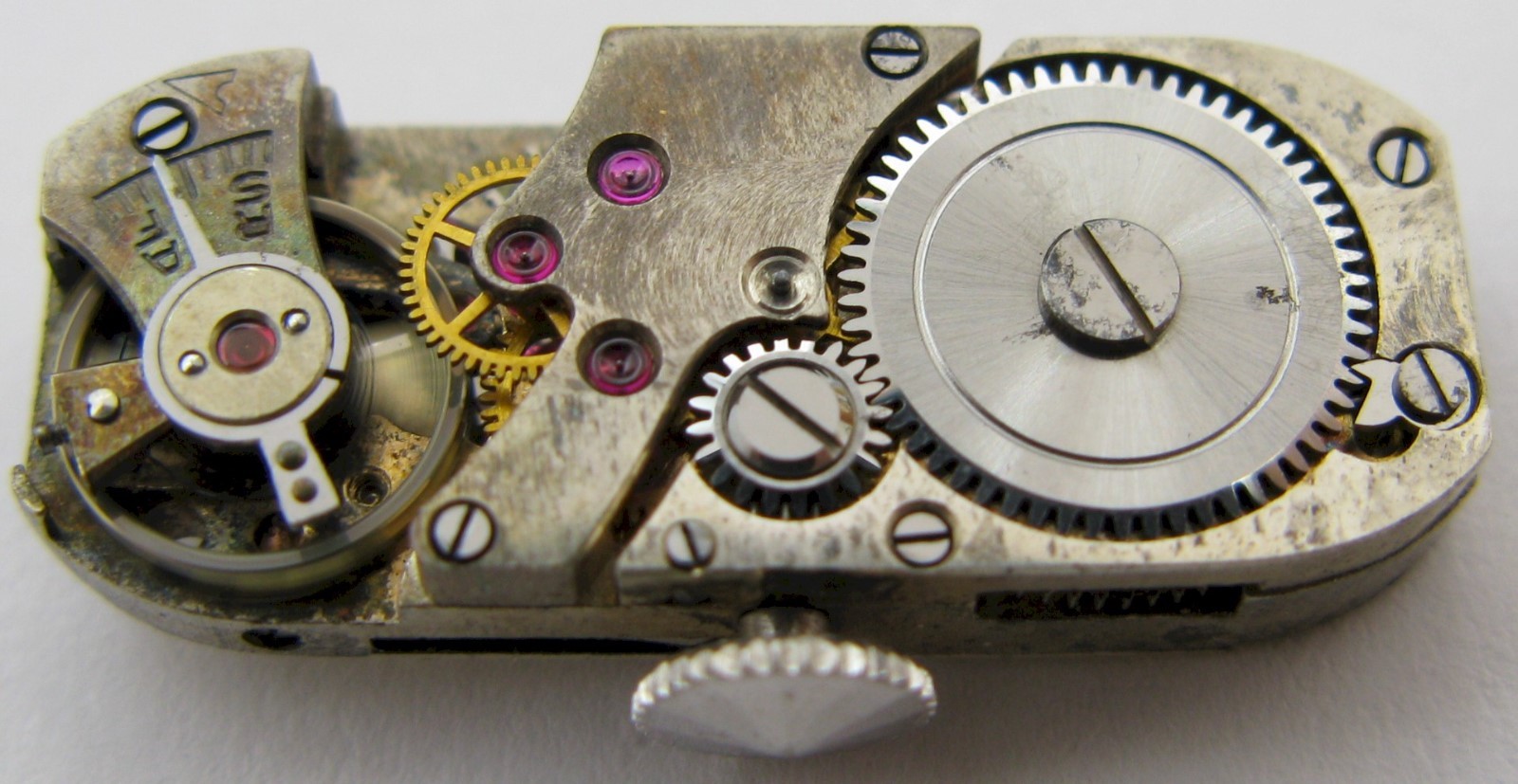 early AS 945 15 jewels baguette watch movement for parts …
