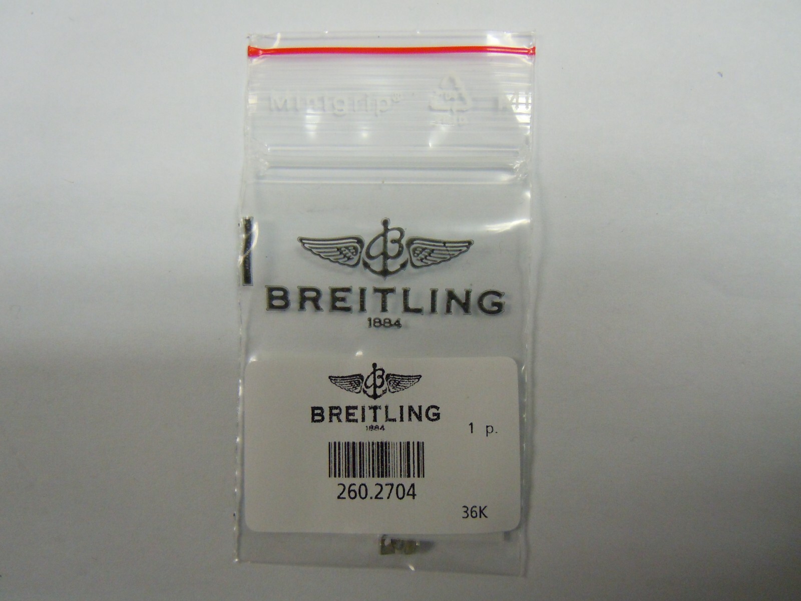 Genuine Breitling Steel Bezel Rider 0/12 & Screw A13352 part 260.2704