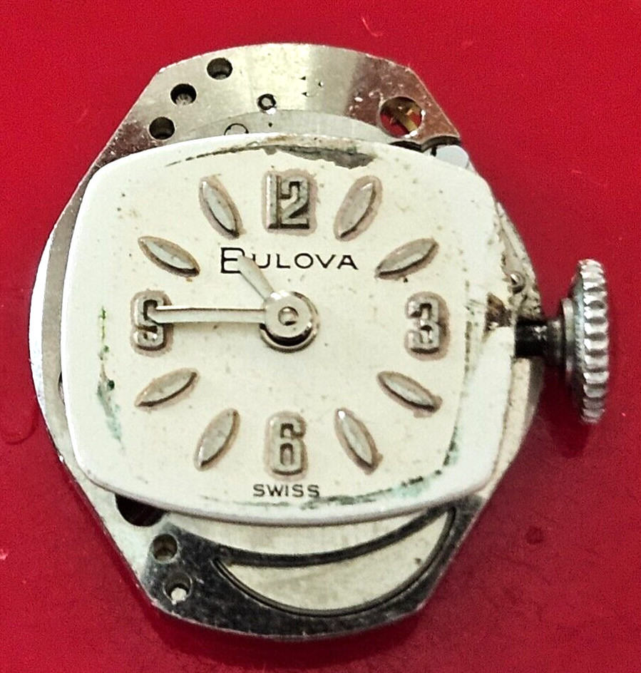 BULOVA 6BM 17J SWISS WATCH MOVEMENT (BALANCE RUNS WITH ROTATION) LOT.325