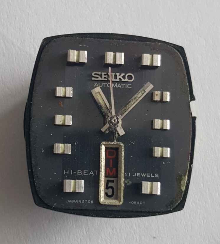 Seiko Caliber 2706A Wristwatch & Bracelet For Parts