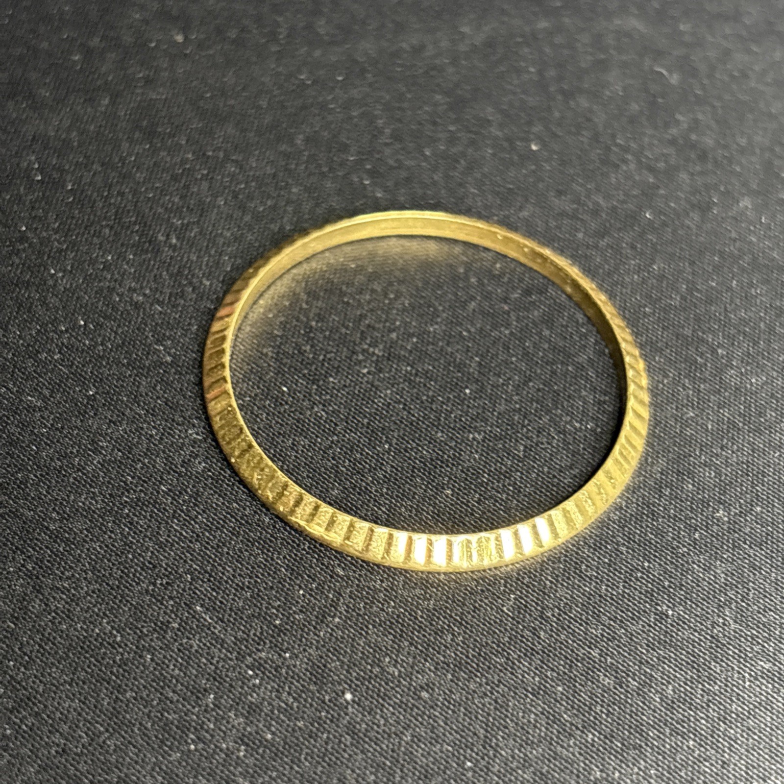 Genuine Rolex Datejust 36mm 18k Yellow Gold Fluted Bezel Authentic Part -2 Dents