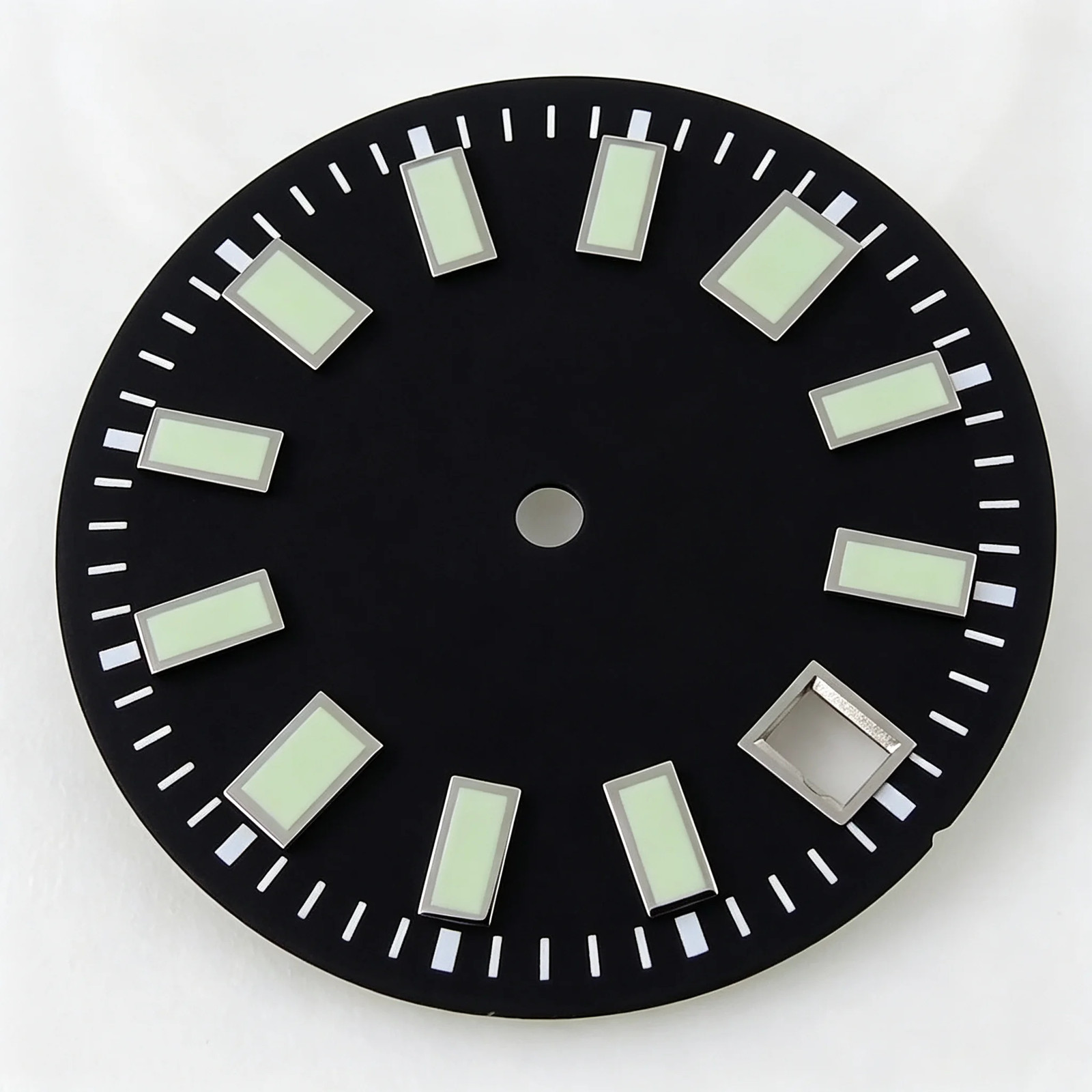29mm Black/Grey/Blue Sunburst Watch Dial Replacement Fit NH35 ETA 2824 Miyota