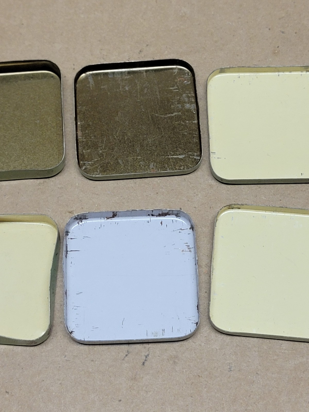 4 International Dial Co Watchmaker Small Parts Storage Tins Metal Tin + 2 Extra