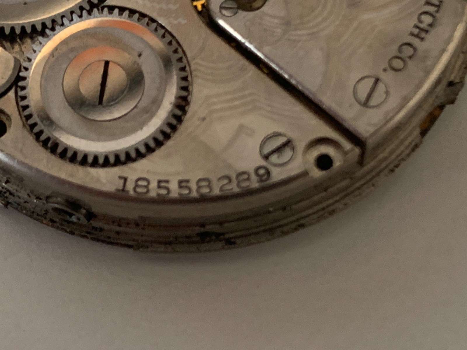 1915 Elgin Grade 386 16s Hunting Pocket Watch Model 6 Movement