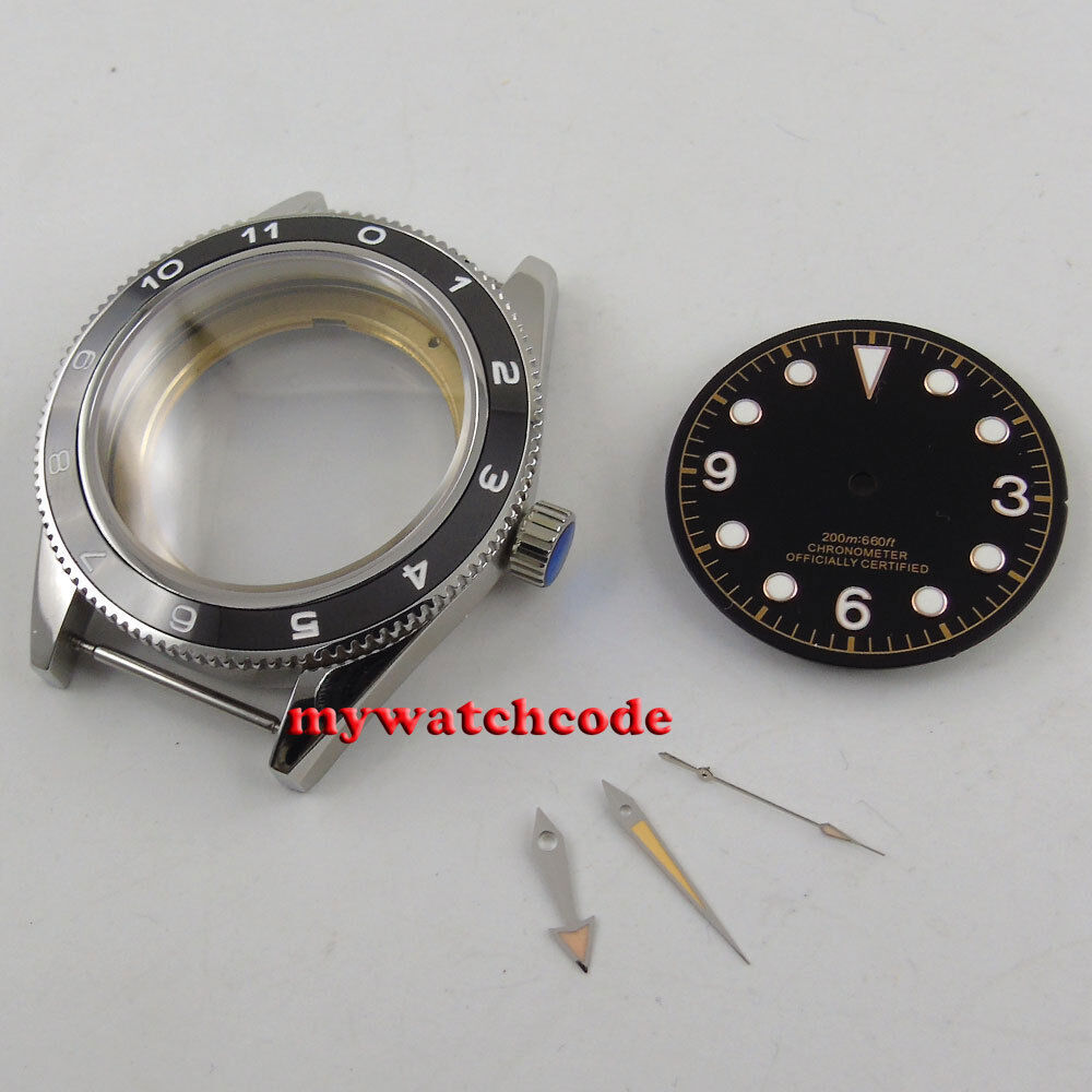 10ATM 41mm Sapphire Glass Watch Case Fit Automatic NH35A NH36A Miyota ETA2824