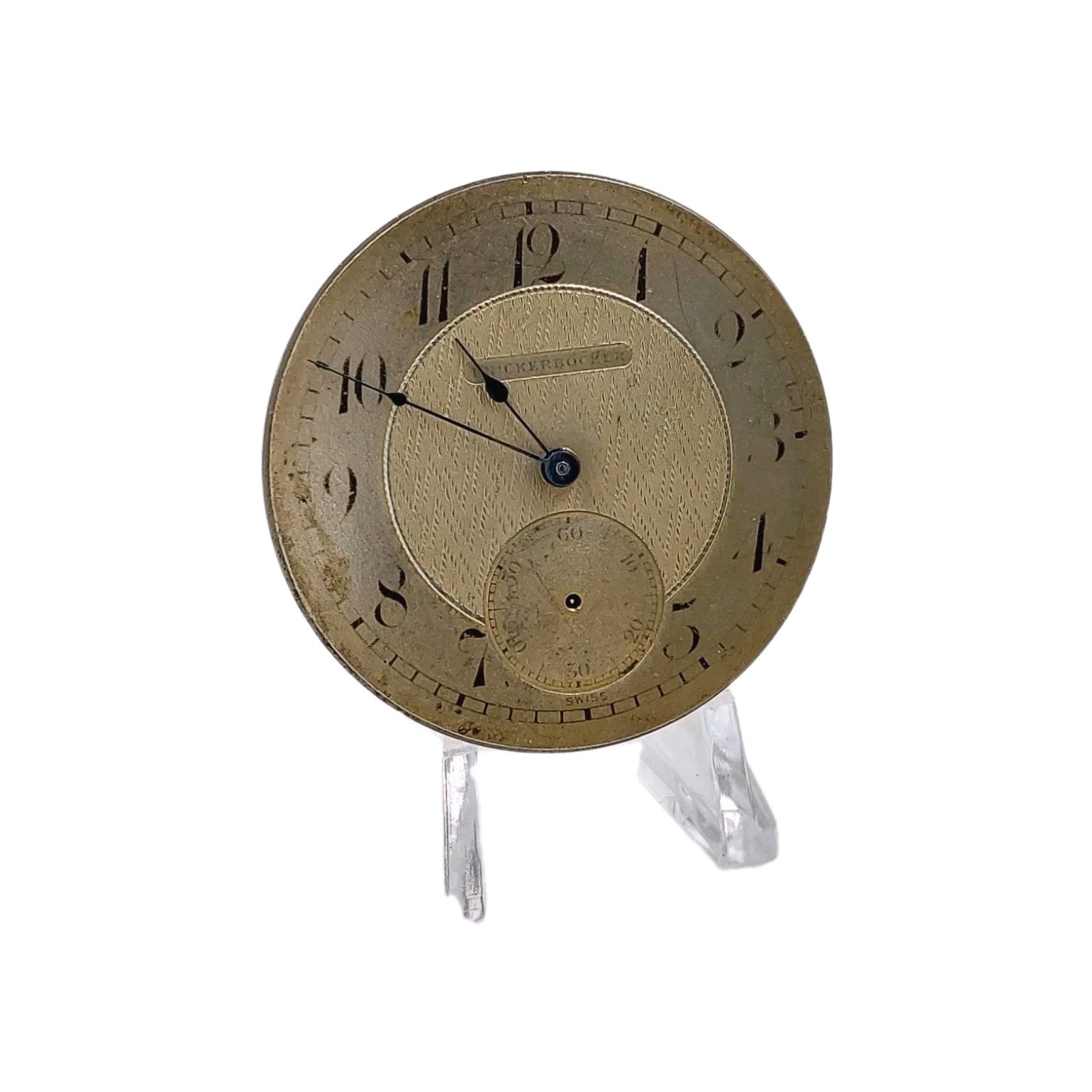 Knickerbocker 16s St Imier Movements Double Sunk Metal Dial Watch Parts 1025