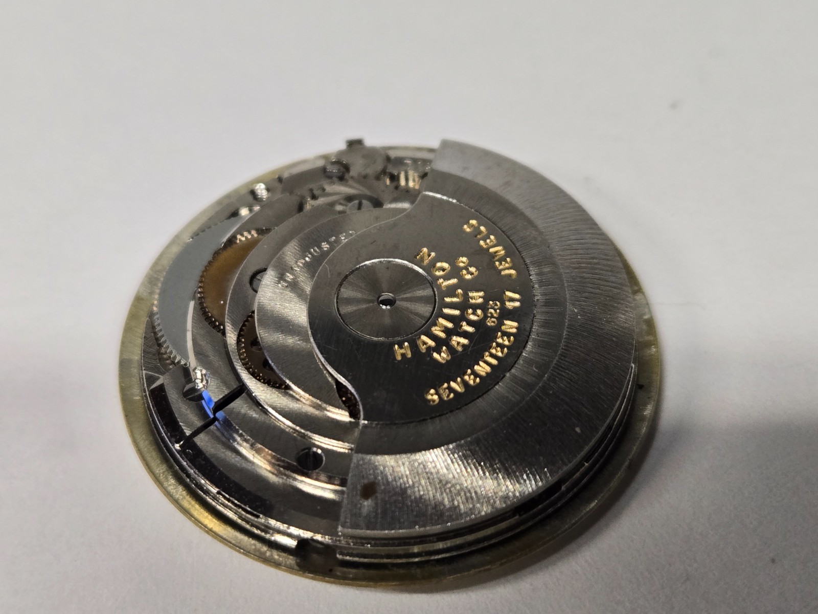 17j Hamilton Masterpiece Thin O Matic Movement (Cal 623) /runs/custom dial