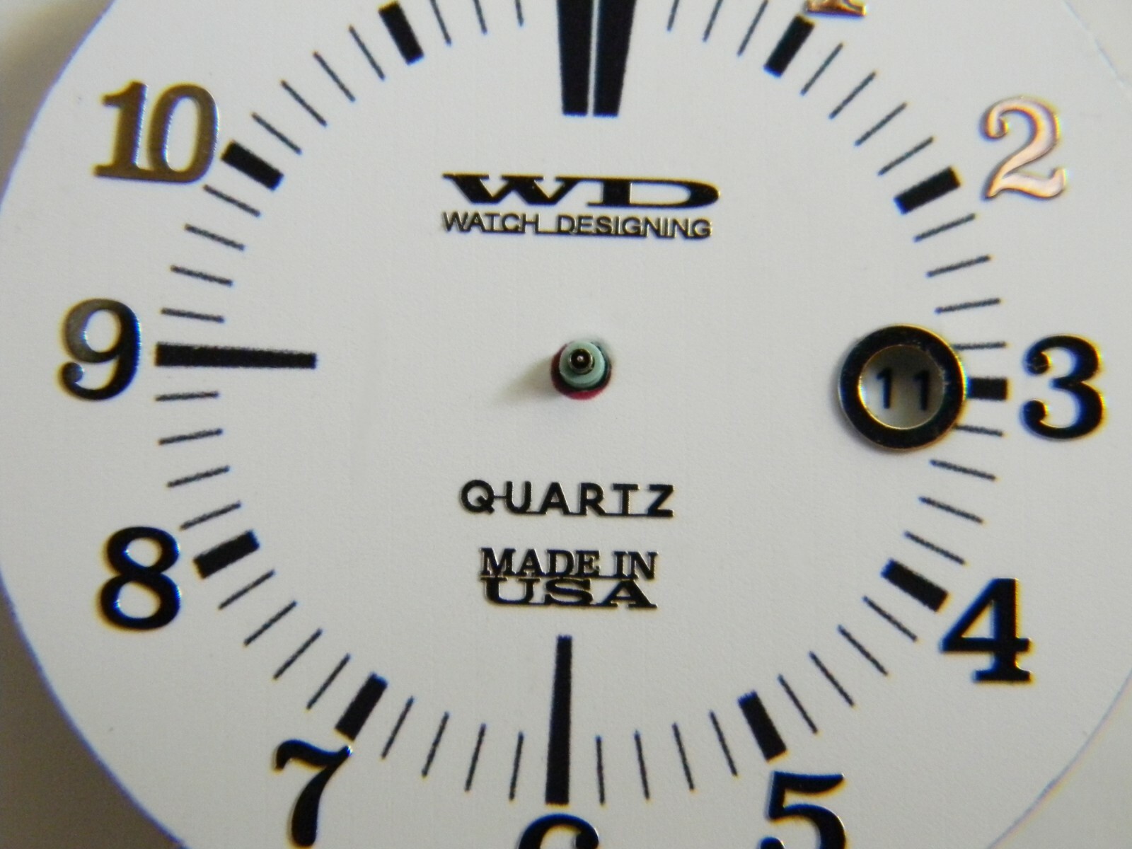 QUARTZ dial Micro logo emblem watch Metal Steel Adhesive 3D Silver Gold Black