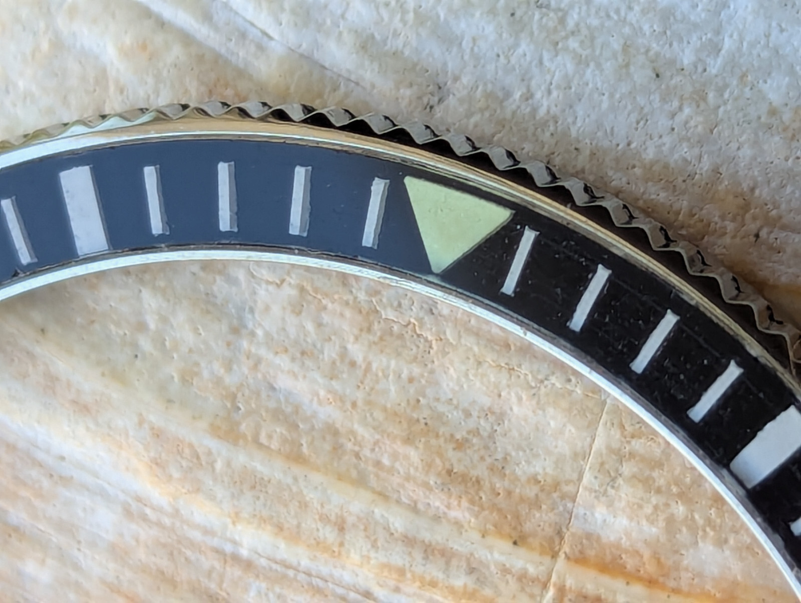 NOS Vintage 1960’s Yema Superman SS Bezel/Black Acrylic Insert/Tension Spring