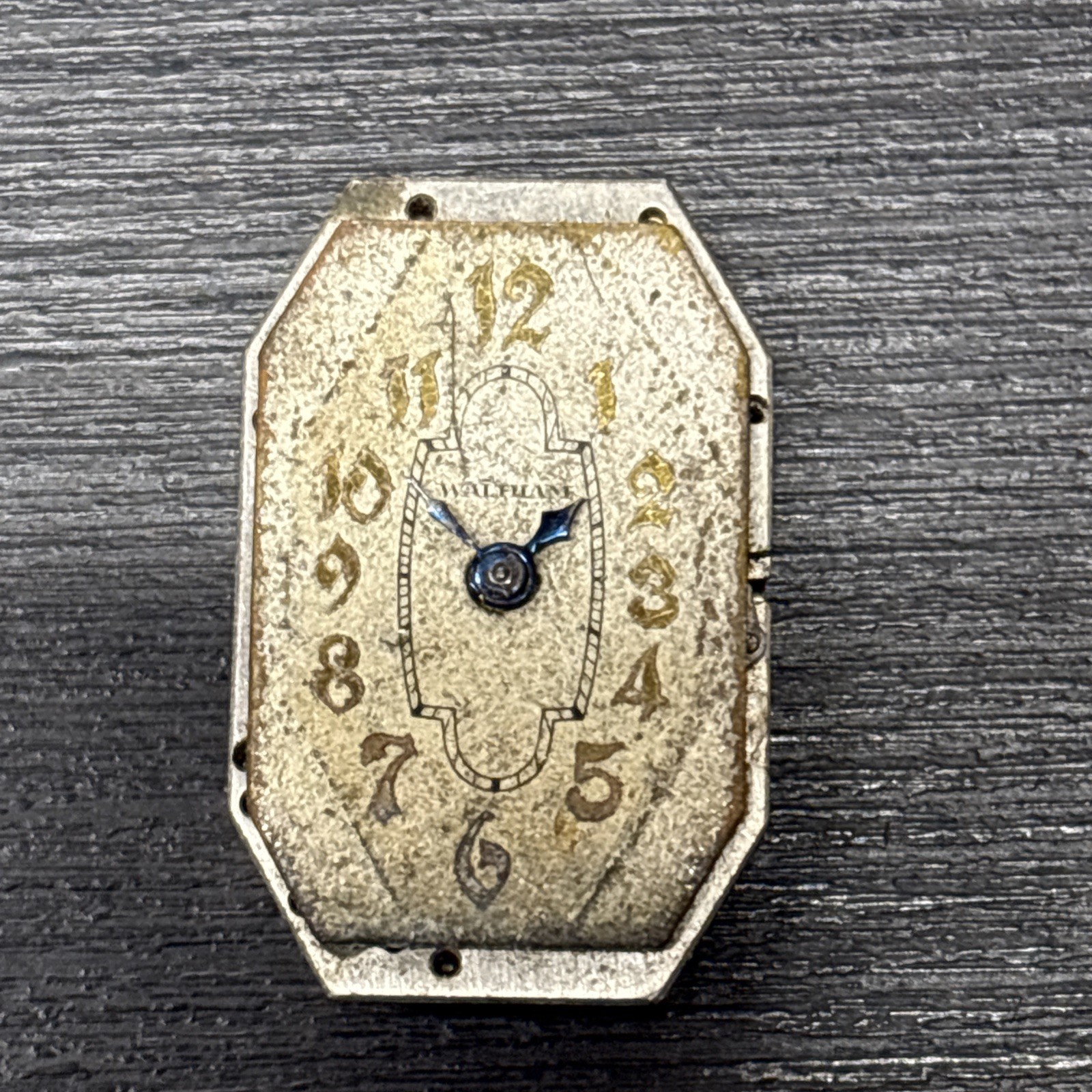 Vintage 1928 Waltham Rect. Wristwatch Model L-7.25 7 Jewel Movement Parts Repair