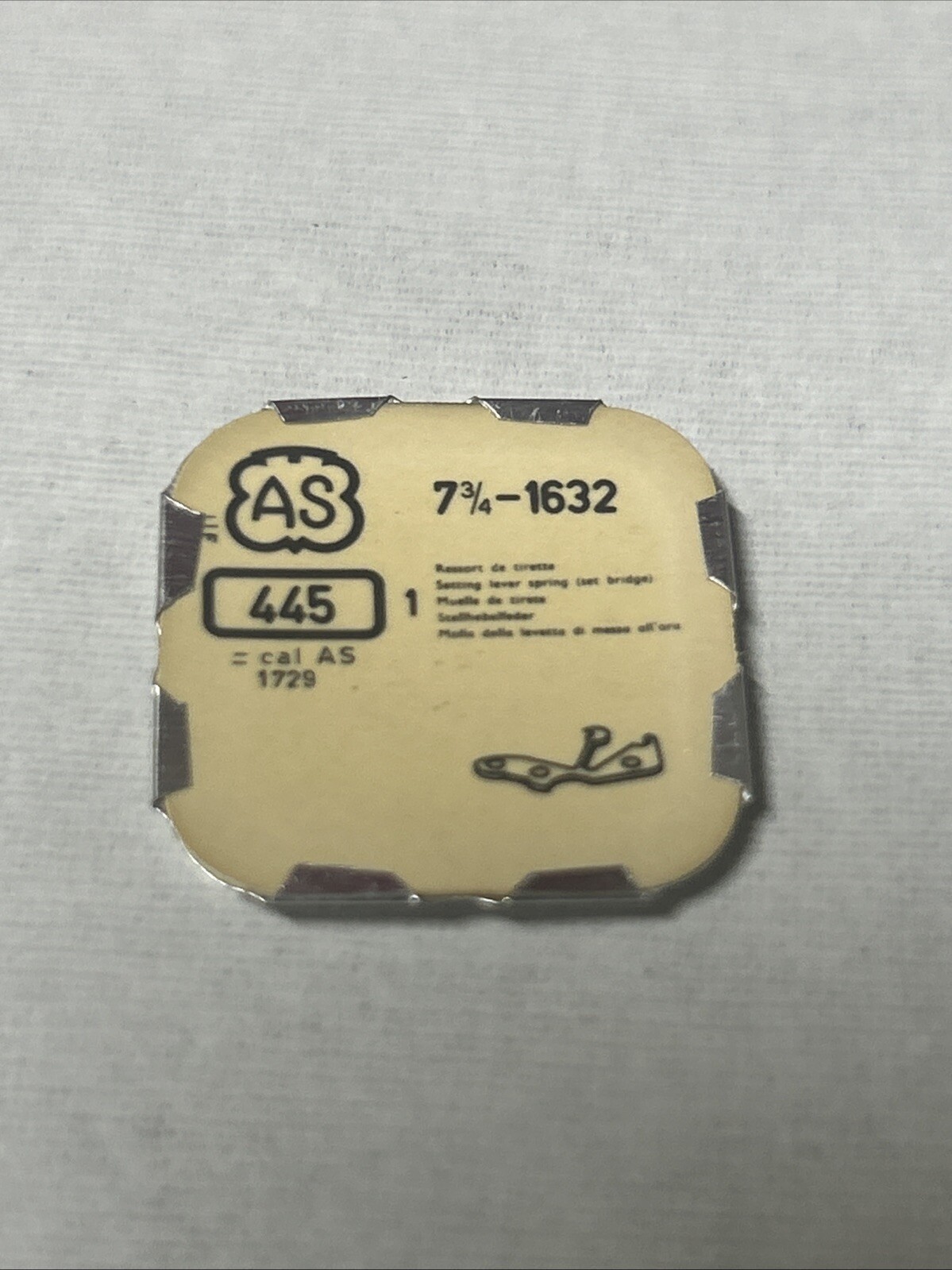 A SCHILD 1632 PART 445 SET BRIDGE CAL 1632 1739