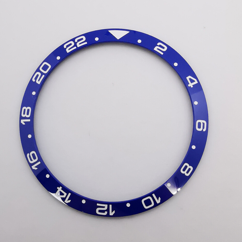 34mm ceramic watch bezel insert suitable fit corgeut 36mm automatic watch case
