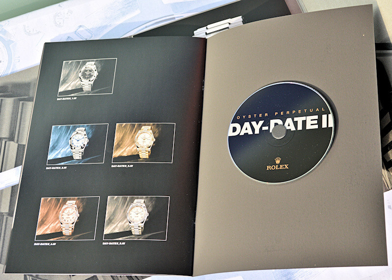 Rarissima documentazione ROLEX presentazione DAY-DATE II nuova d’epoca