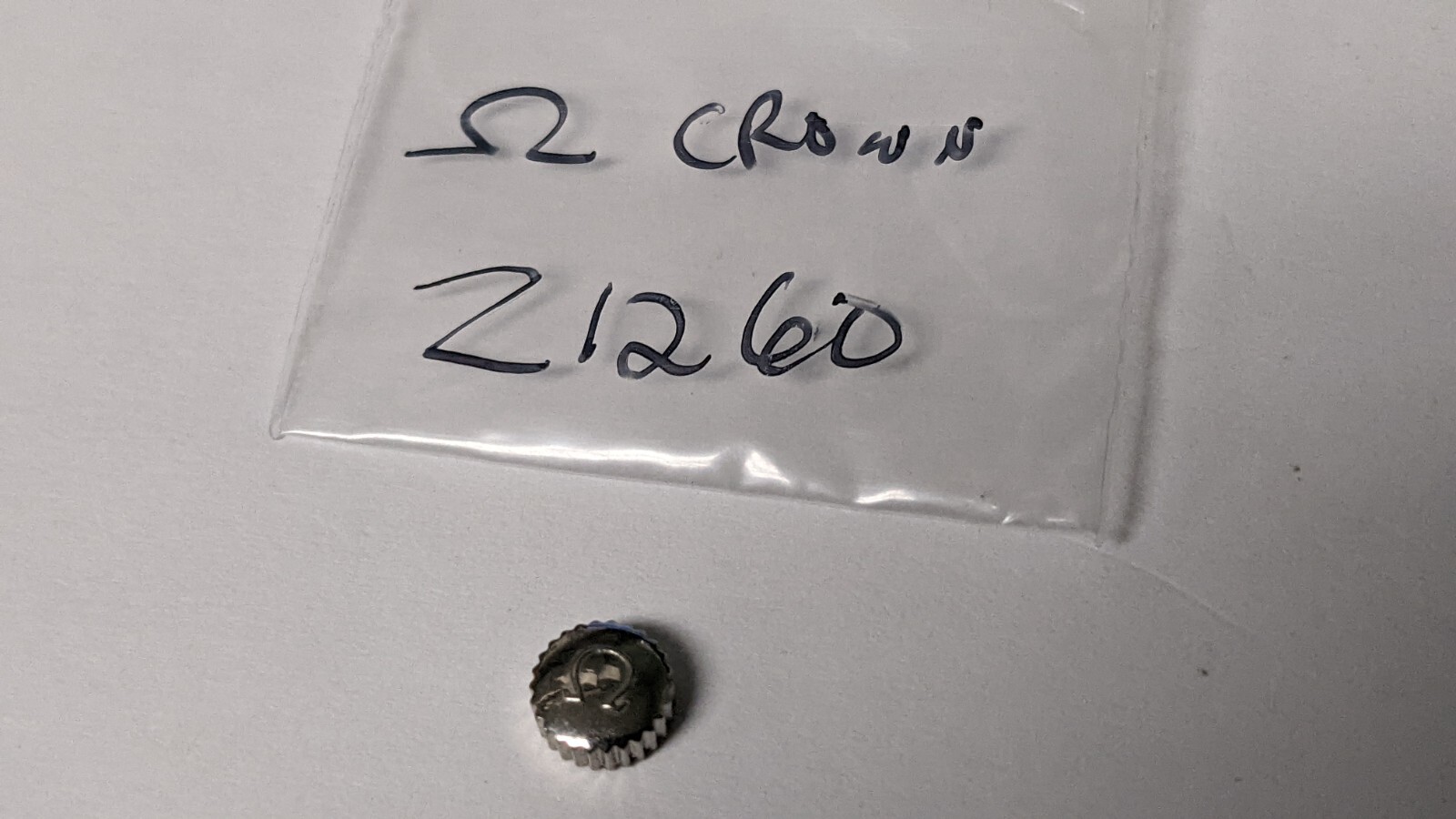 Genuine Omega CROWN S/S 5.9mm-6mm for watch repair stainless steel tap 10 (0.90m