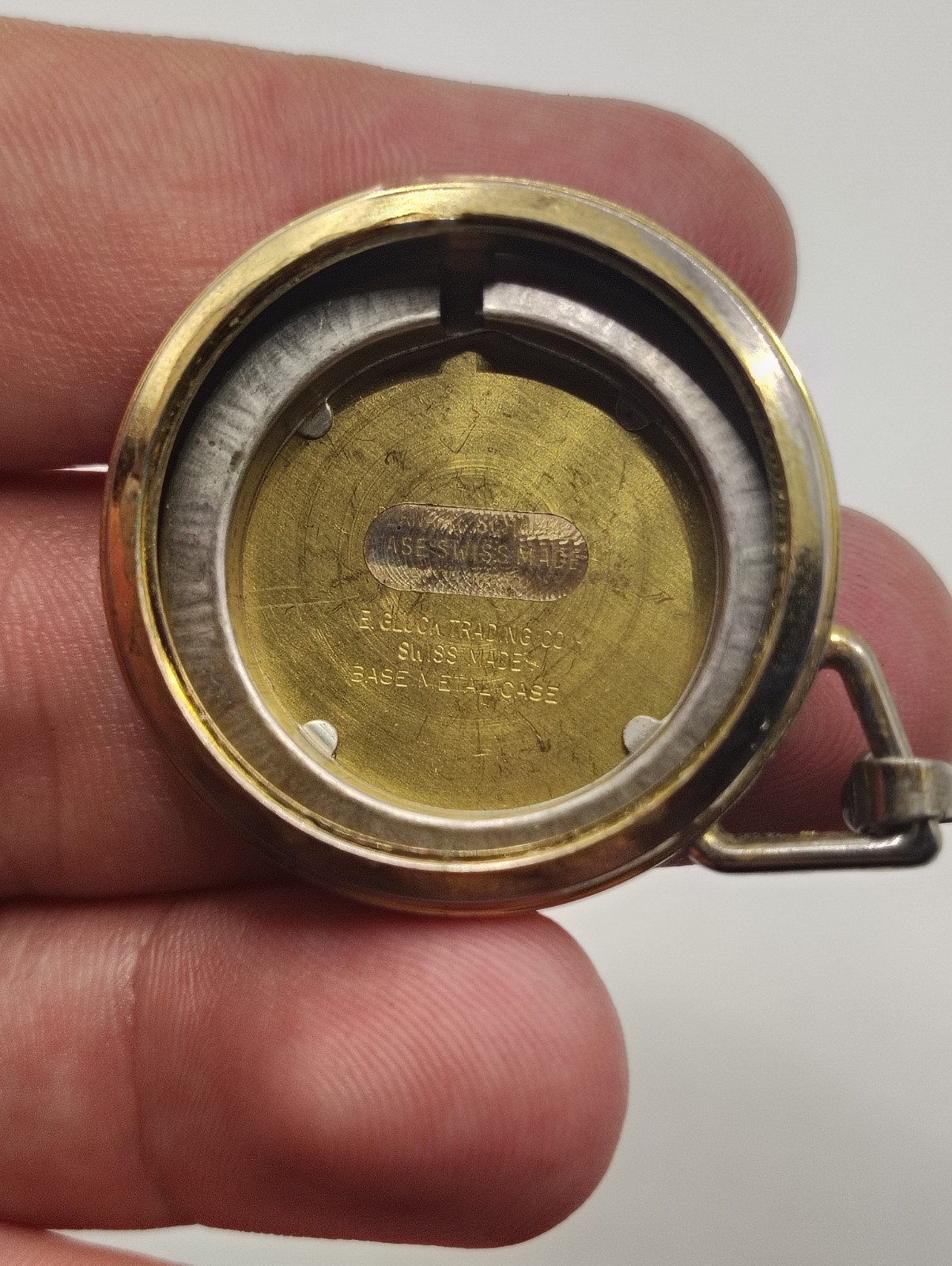 Vinte Swiss Made E. Gluck Watch Company Pocket Watch Case.