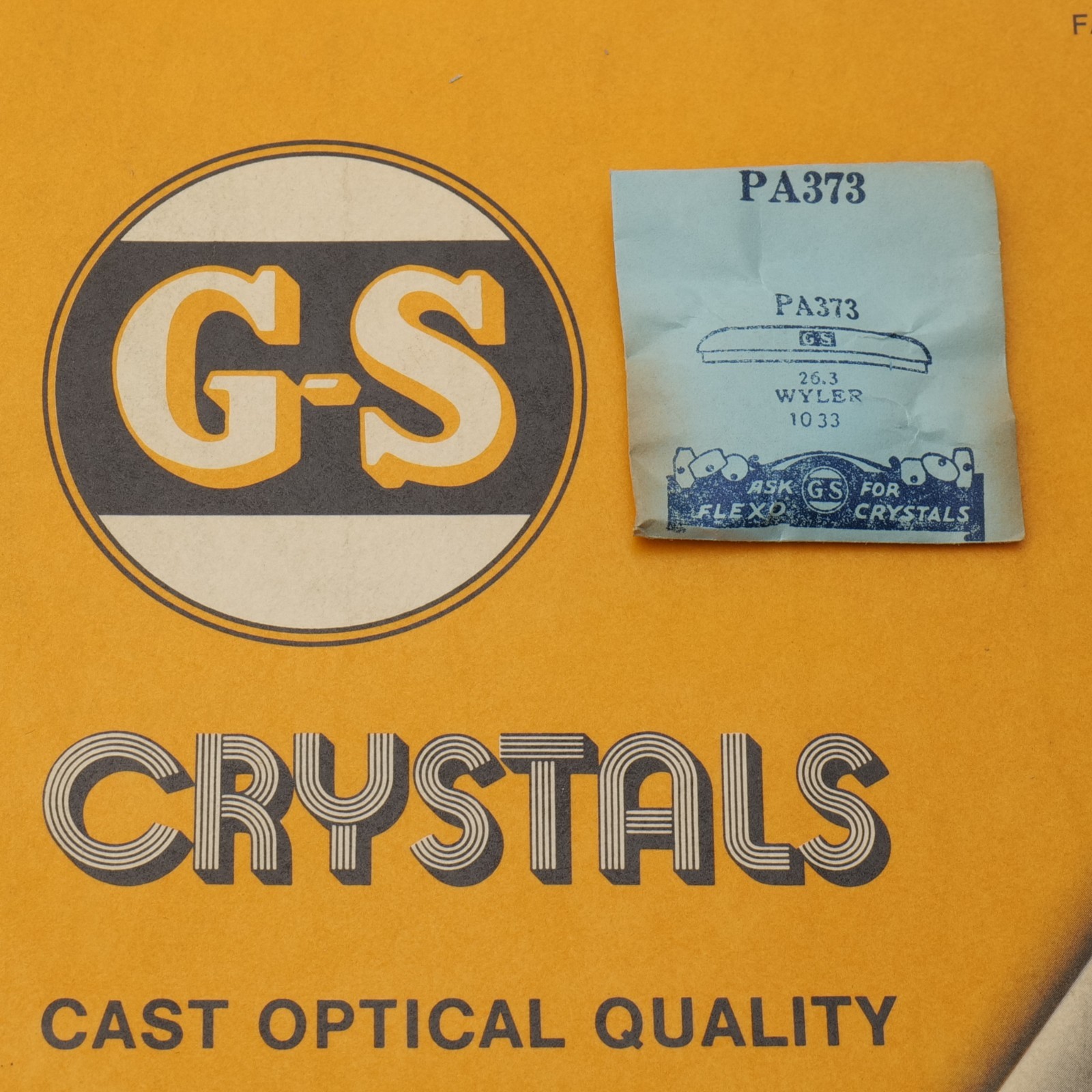 G-S Acrylic Watch Acrylic Crystal PA373 For Wyler – 26.3mm (PA1D7)