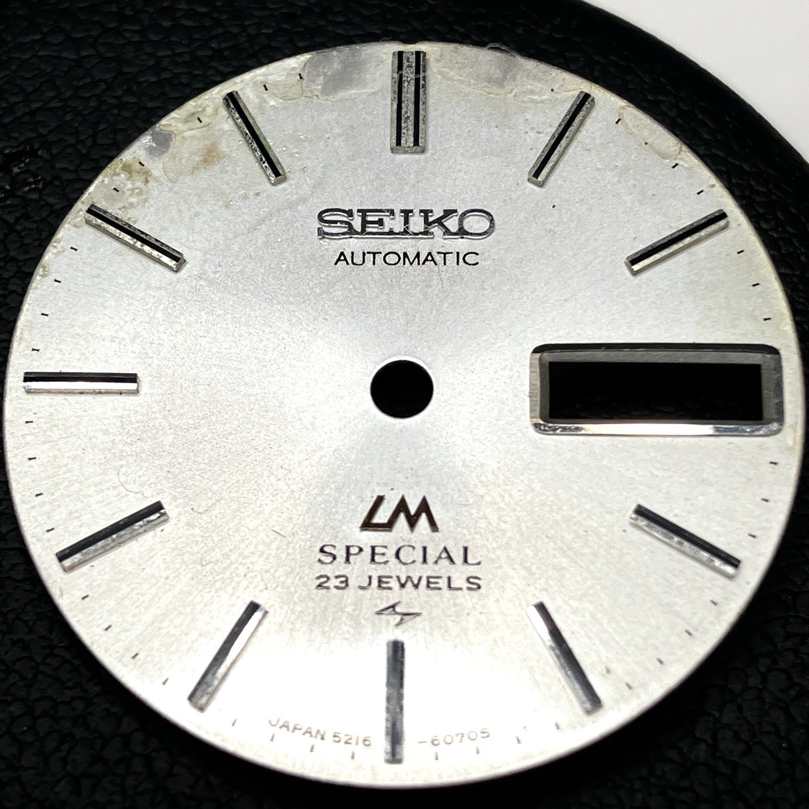 2 Vintage Seiko Lord Matic LM Special 23J Dials Lot 26.5mm Aged Wear Japan 5216