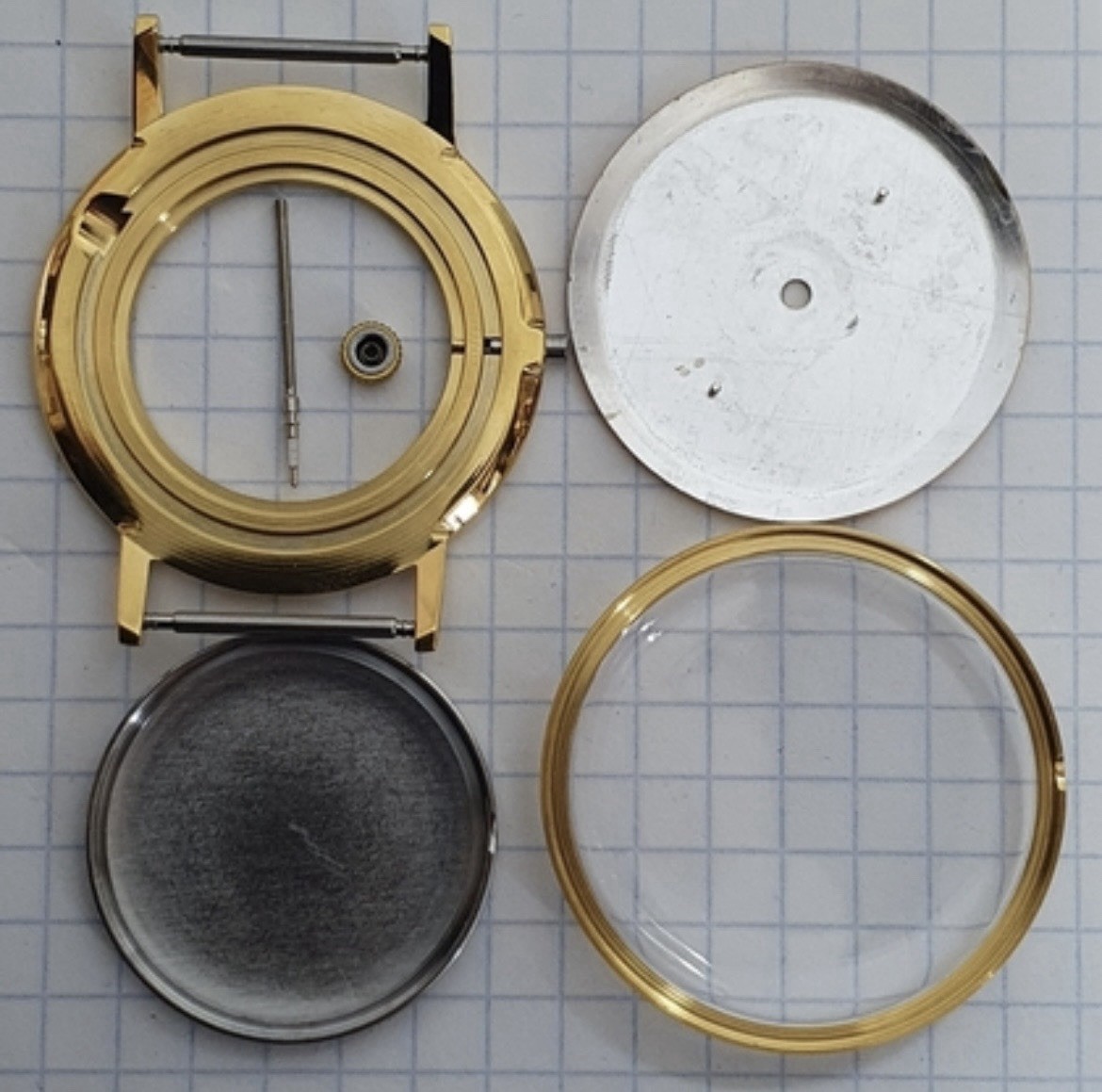 Luch Marriage Watch Parts Set – Case Dial Hands – No Movement – Aftermarket