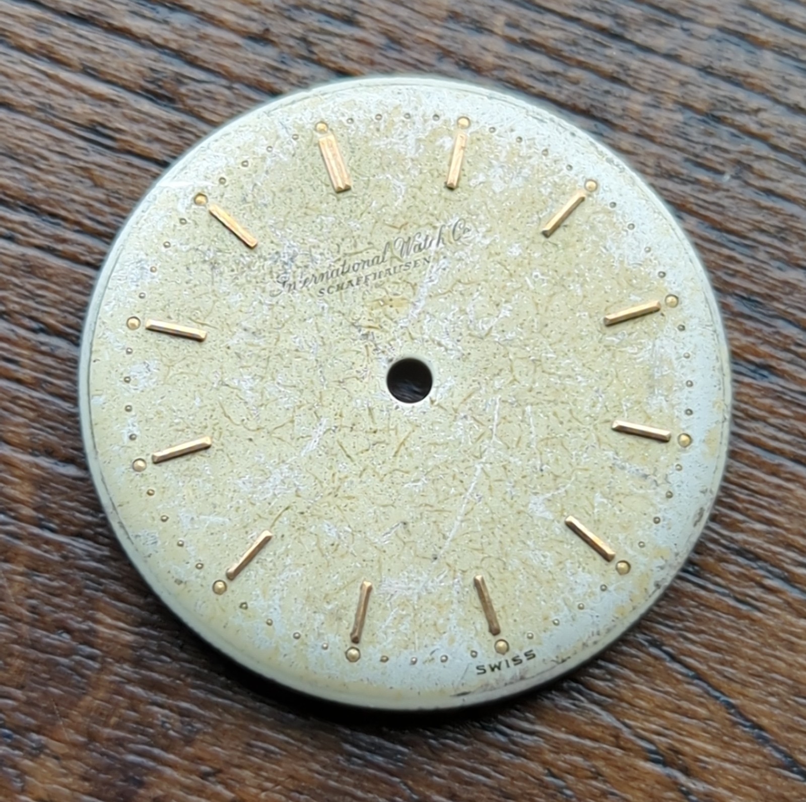 IWC International Watch Co Original Used Watch Dial Part 28mm (BL16)