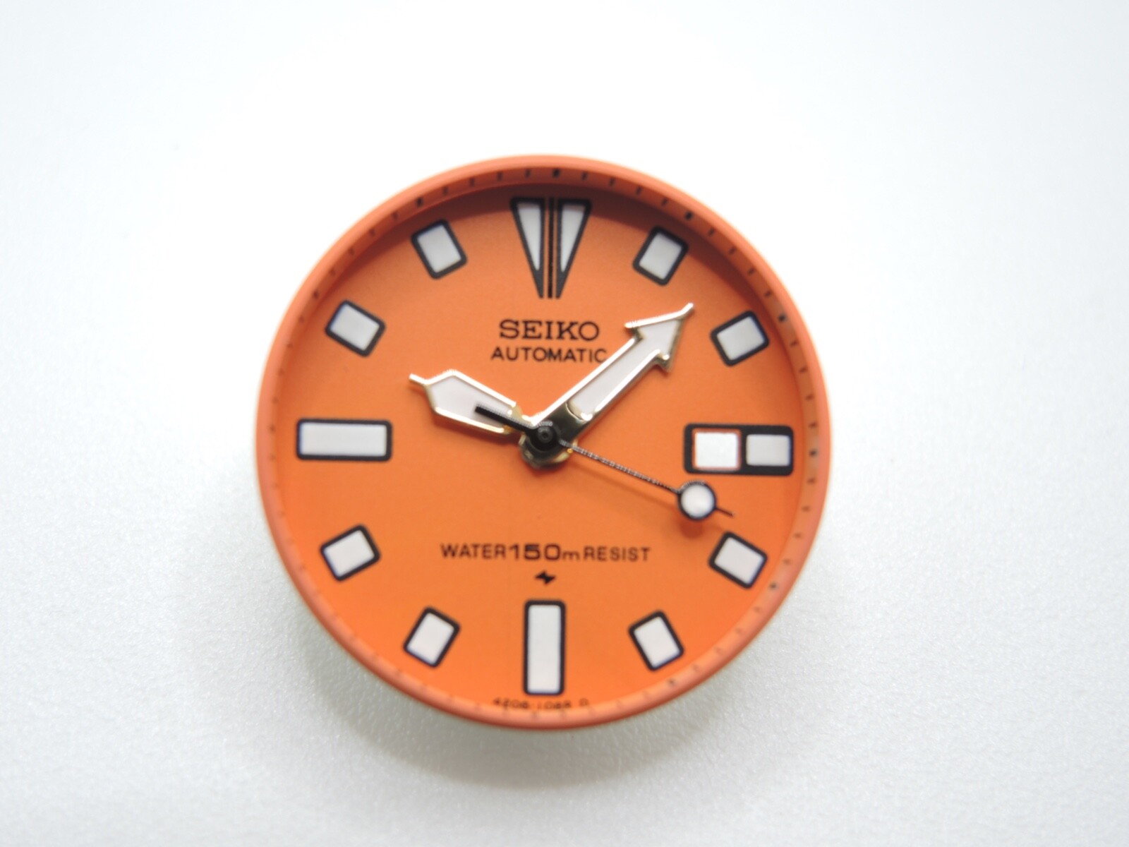 NEW ORANGE DIAL & GOLD PLATED HANDS SMALL DIVERS 4205-014A/014B LADIES WATCH