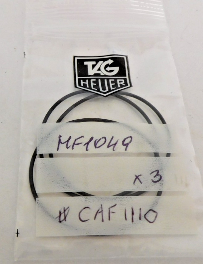 TAG HEUERCAF 1110 PART # MF1049 CASE BACK GASKET. PER ONE GASKET. NEW OLD STOCK