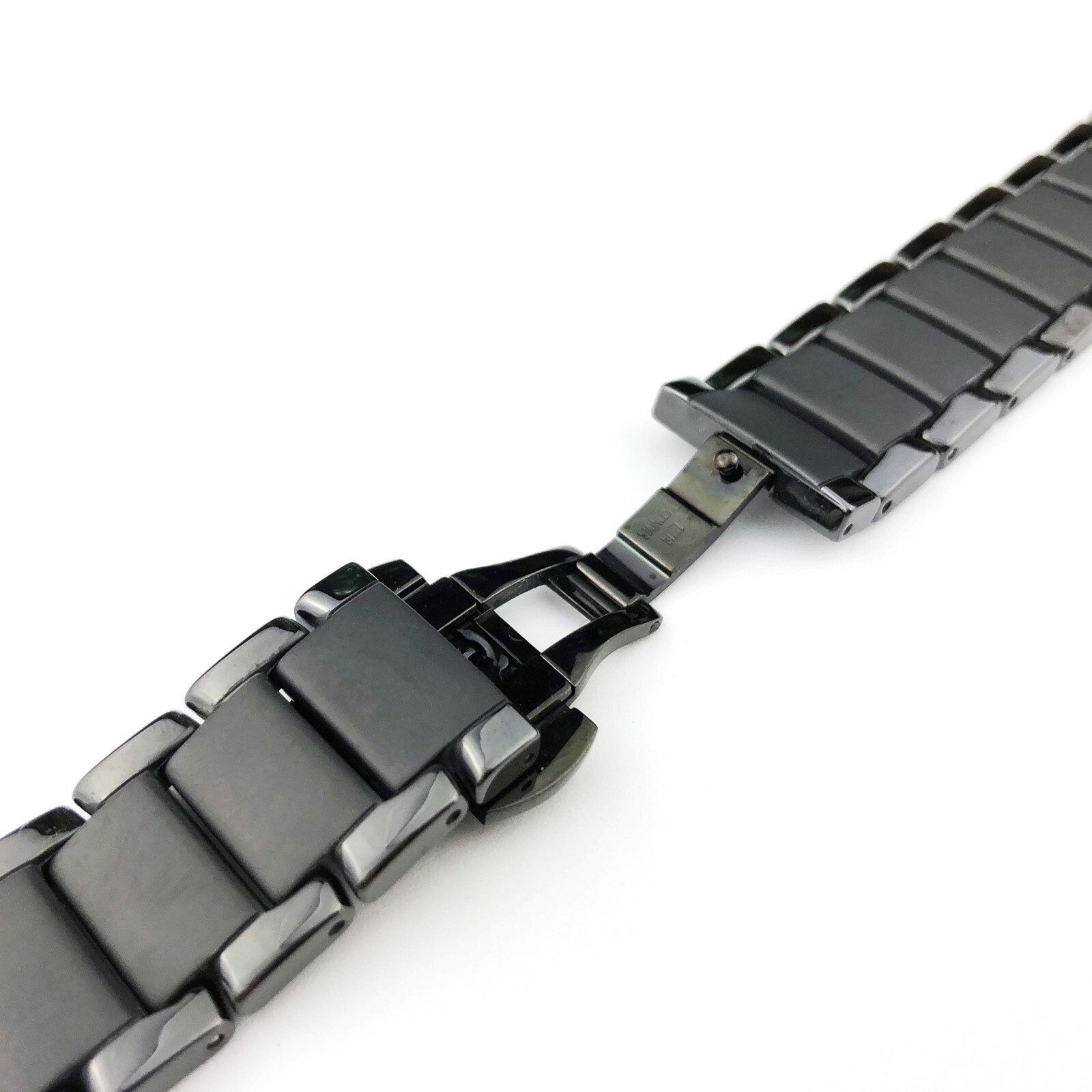 Ceramic Black Strap/Band/Bracelet with clasp fits Emporio Armani AR1451 watch