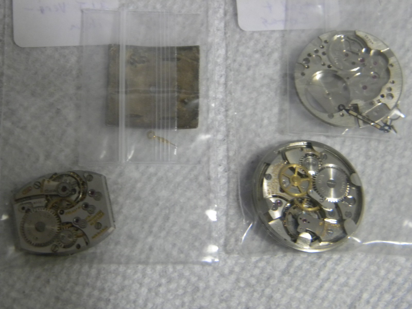 Gruen Lot 15J to 21J Wrist Watch Movements to Repair or for Parts Qty 10 Each