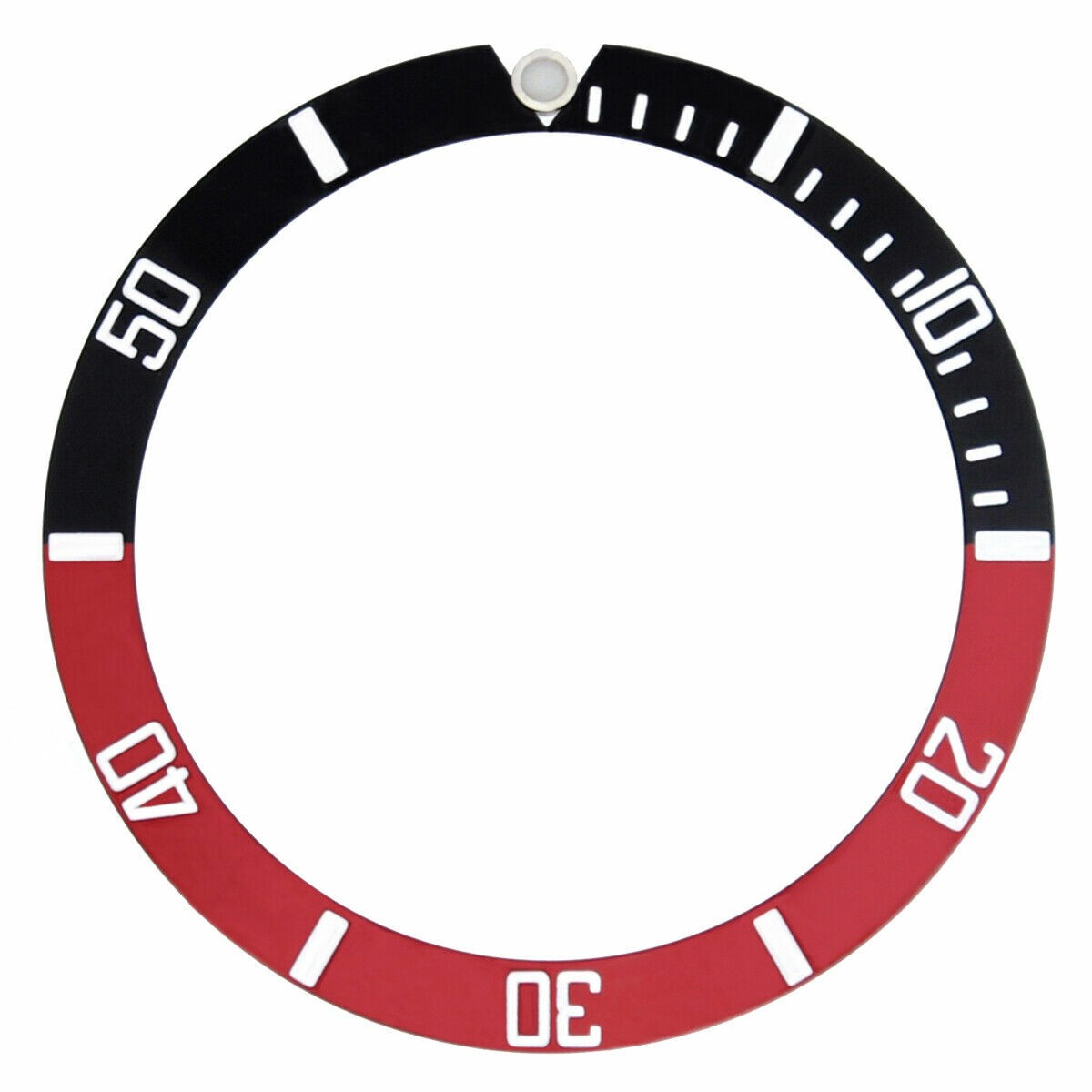 BEZEL INSERT FOR 40MM INVICTA SS 9937OB WATCH RED/BLACK SILVER – TOP QUALITY