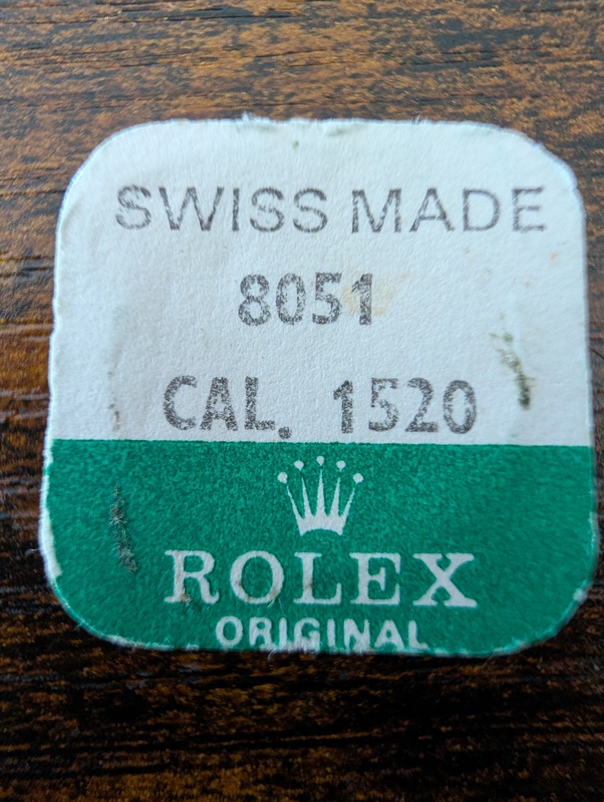 ROLEX-SET OF SCREWS-FACTORY SEALED-CAL 1520 PART 8067