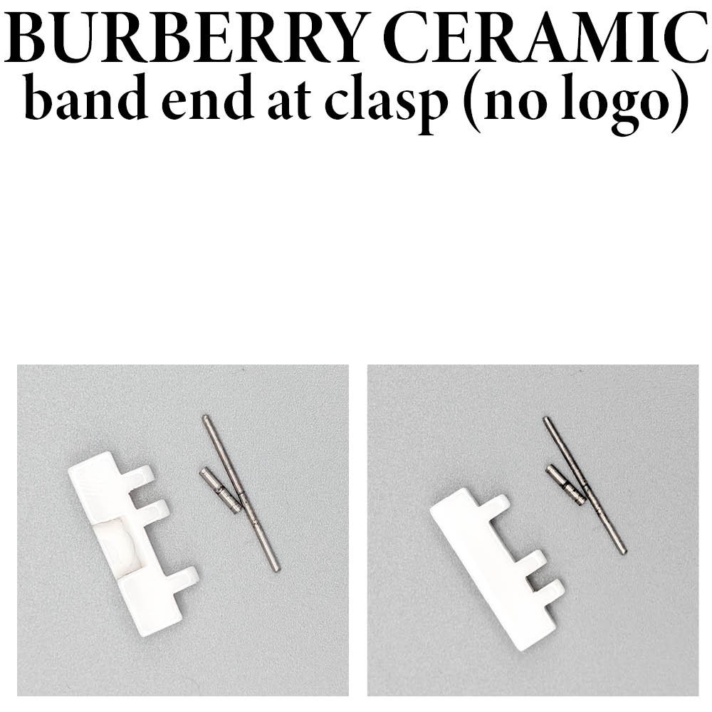 Burberry authentic ceramic watch parts for BU1770 white men’s chronograph