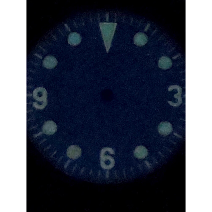 28.5MM Luminous Waterproof Watch Dial Metal Blue No- Logo for NH35 4R Movement