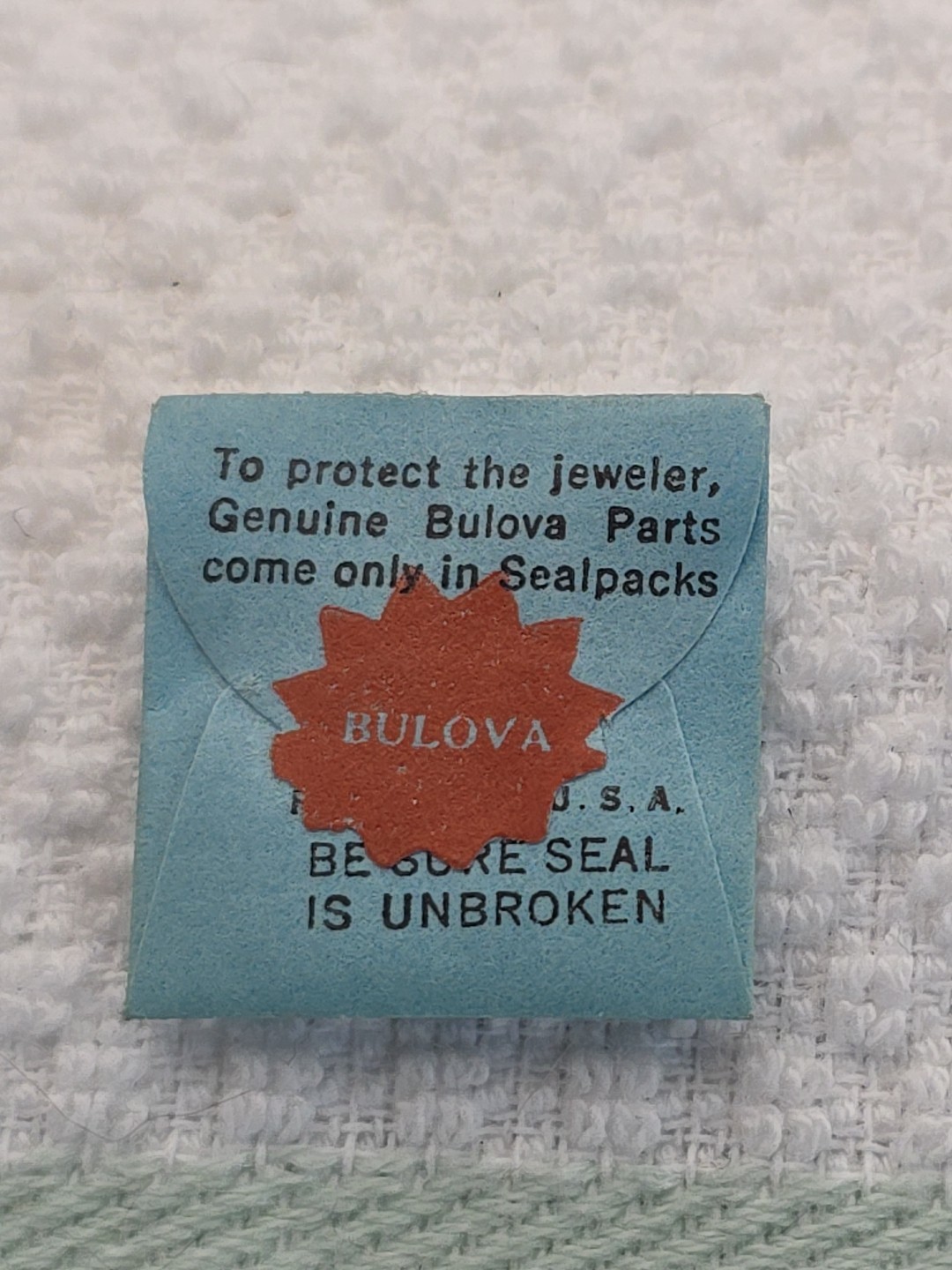 Bulova 1 Screw For Clutch Pinion Tension Spring 10CMC #337 NOS