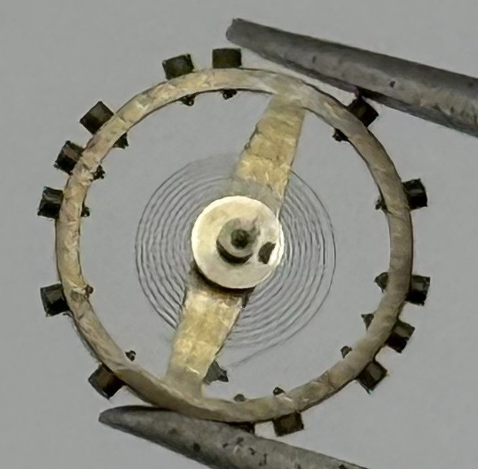 Felsa 4062 Balance Wheel Complete And Spring 1245 M Watch Movement Parts NOS